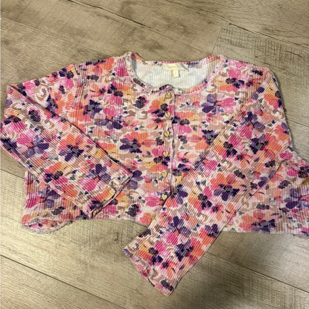 Loveshackfancy Multicolor Floral Button-Down Top - image 7